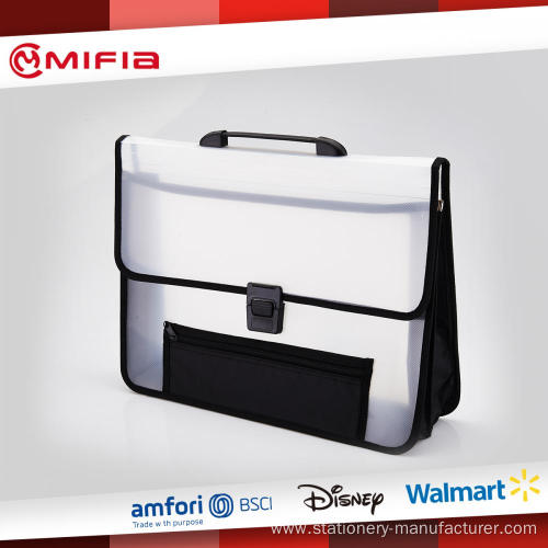 PP file box File Bag with Handle & with Extra Pocket